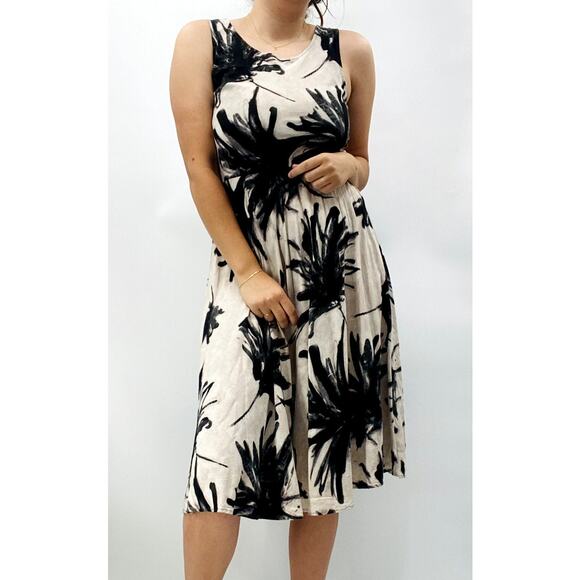 Jams World S Black Gray Midi Summer Dress - Picture 1 of 6